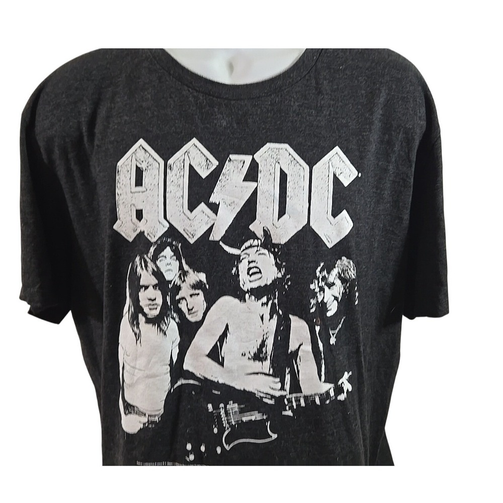 ACDC Band T Shirt Vintage Rock Music Black XL Old Navy Graphic‎ Tee